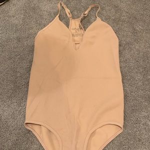 XS Free people tan body suit